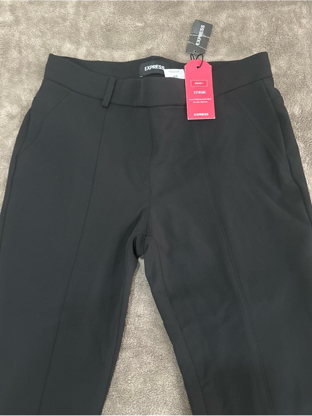 Express Black Men's Dress Pants - Slim Stretch